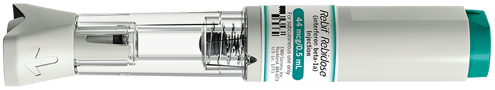 Image showing prefilled syringe  EBIF® REBIDOSE® (INTERFERON BETA-1A)