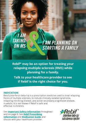 Image of the downloadable  Family planning for people with MS brochure